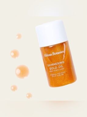 African Botanics Shimmering Gold Oil 60 mL  2 fl. oz. -SEALED Exp 03/24 Ethereal